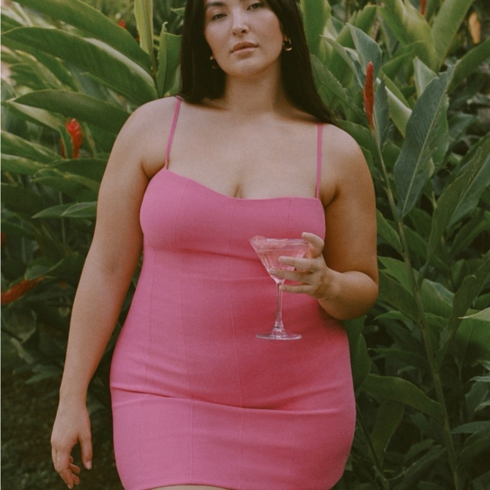 Abercrombie Pink Spaghetti Strap Mini Dress